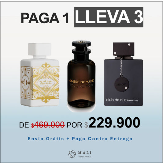 COMBO PERFUMES LUJO LATTAFA HONOR&GLORY + OMBRE NOMADA + CLUB DE NUIT+PERFUMERO