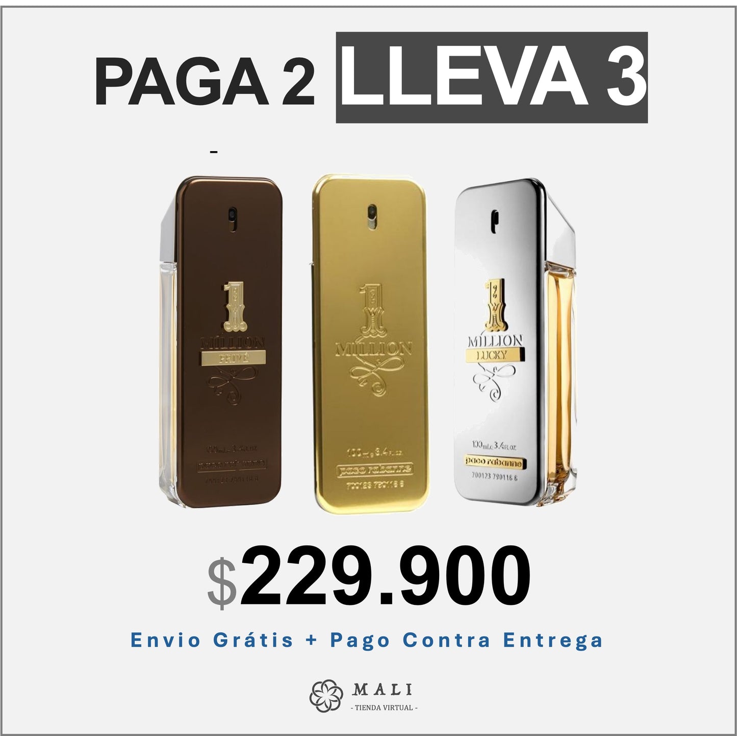 COMBO EXCLUSIVO 3 PERFUMES 1 MILLION