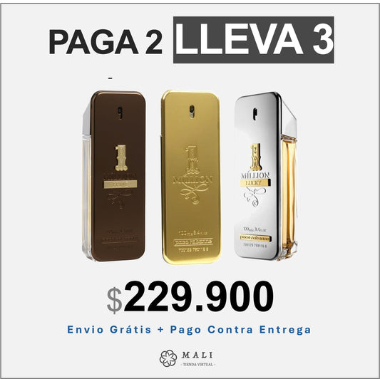 COMBO EXCLUSIVO 3 PERFUMES 1 MILLION