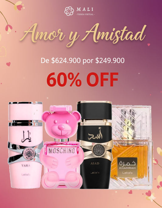 COMBO EXCLUSIVO LATTAFA KHAMRAH + ASAD + YARA + MOSCHINO TOY 2 BUBBLE GUM
