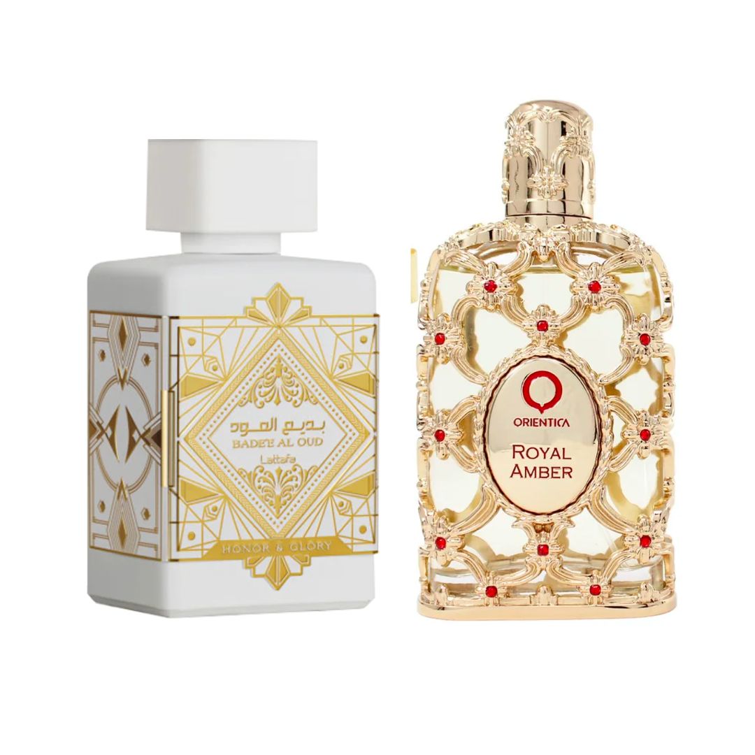 COMBO PERFUMES ORIENTICA ROYAL HONOR Y LATTAFA GLORY