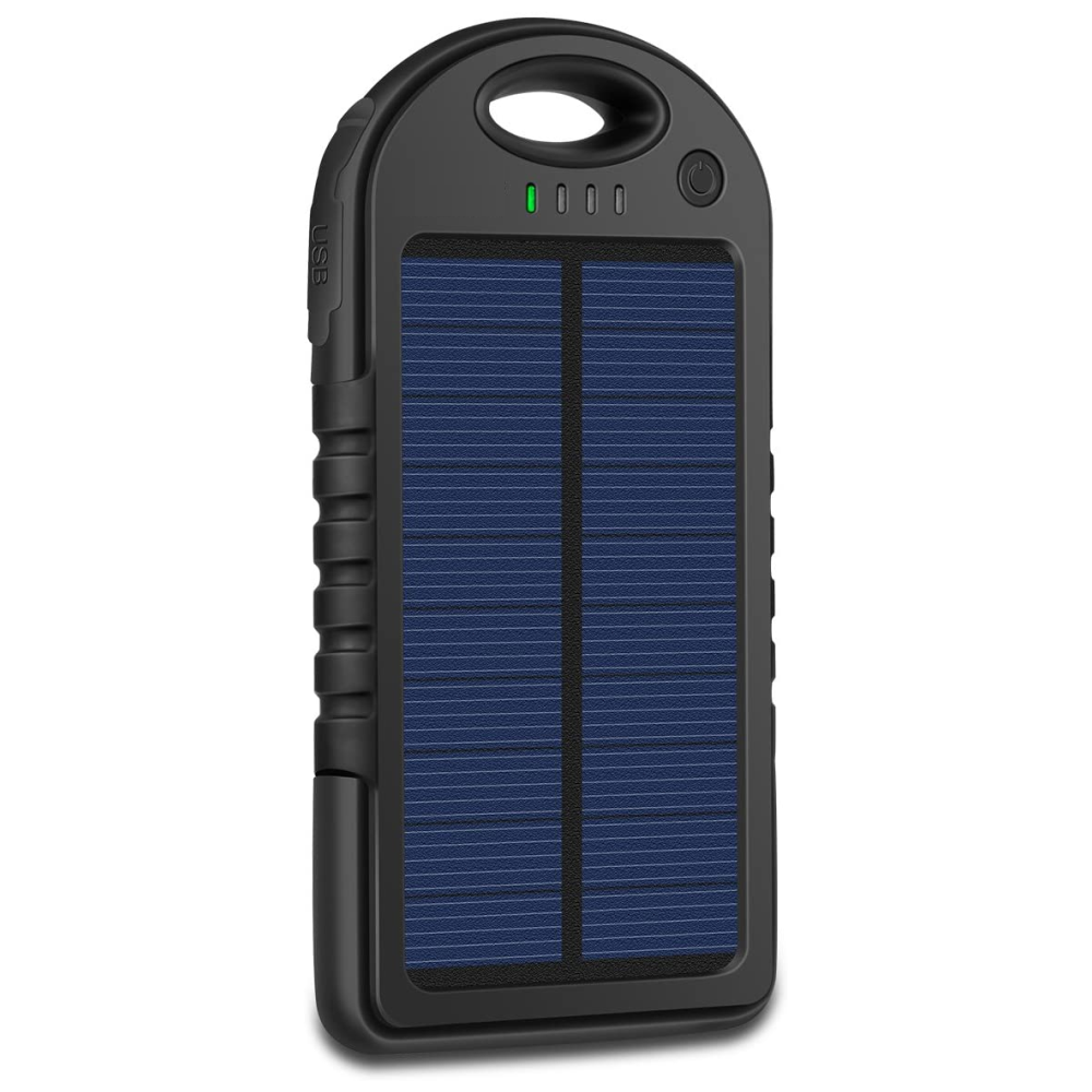 Batería Externa Solar Portátil Power Bank 8000mah 2usb