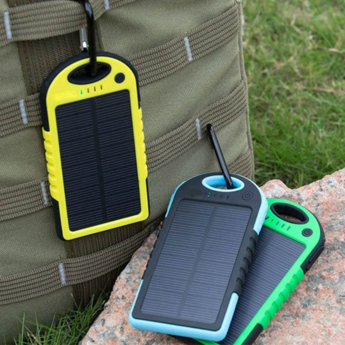 Batería Externa Solar Portátil Power Bank 8000mah 2usb